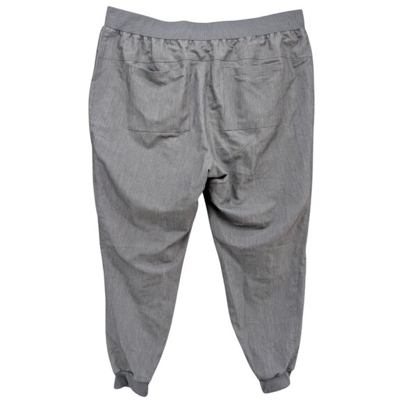 Fabletics Jogger Pants Womens Grey Drawstring Zip Pocket Size 2X - Picture 2 of 13